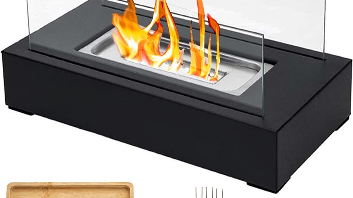 Make s'mores with this tabletop fire pit.