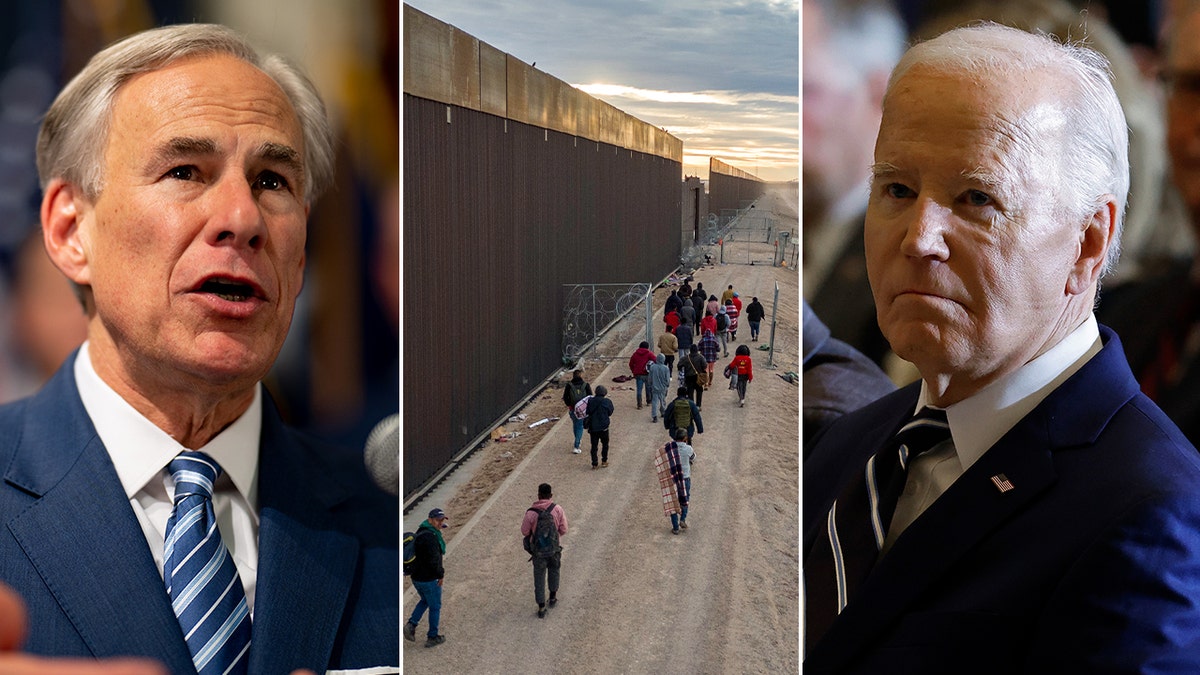 Greg Abbott, separator wall, Joe Biden