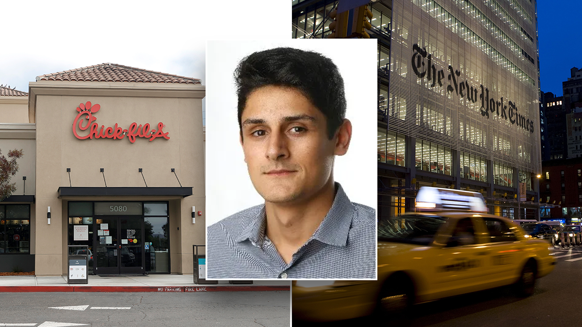 Adam Rubenstein eating Chick-fil-a New York Times