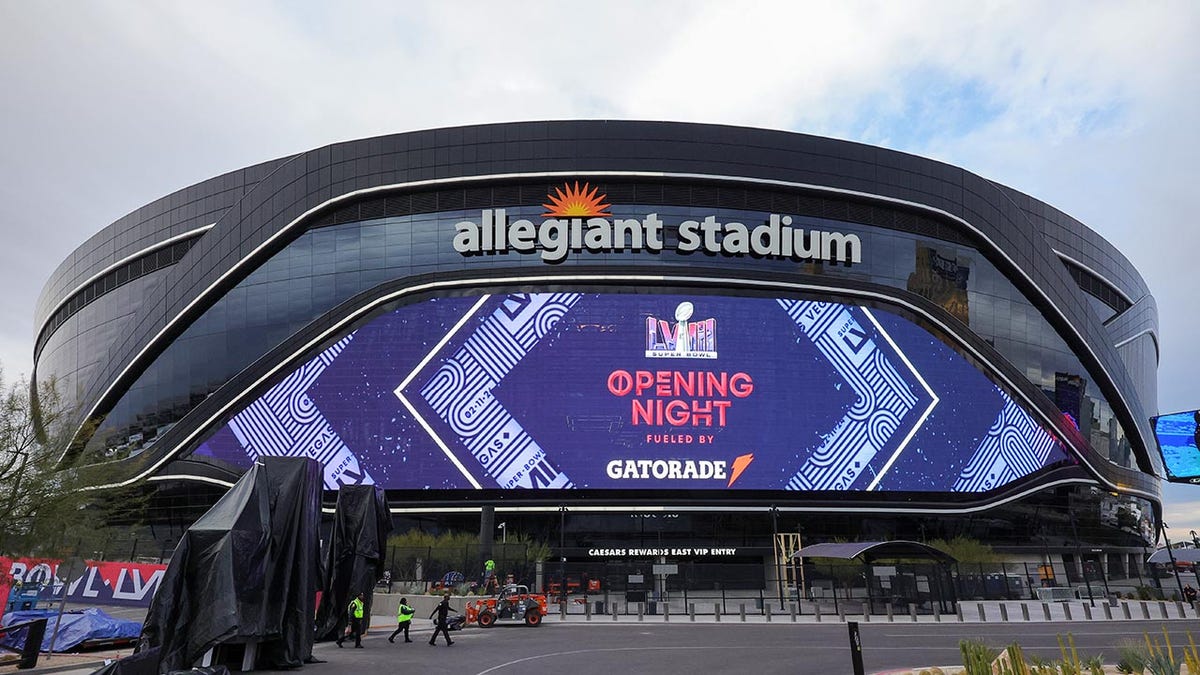 Allegiant Stadium está pronto para o Super Bowl LVIII