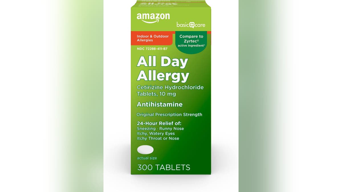 Amazon's antihistamine delivers 24-hour relief.