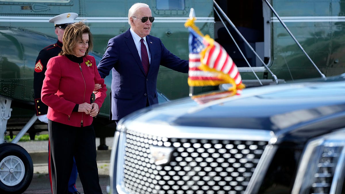 Biden and Nancy Pelosi in San Francisco