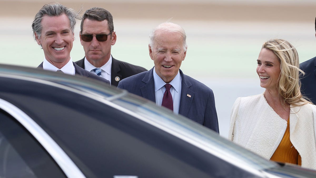 Biden and Newsom in California