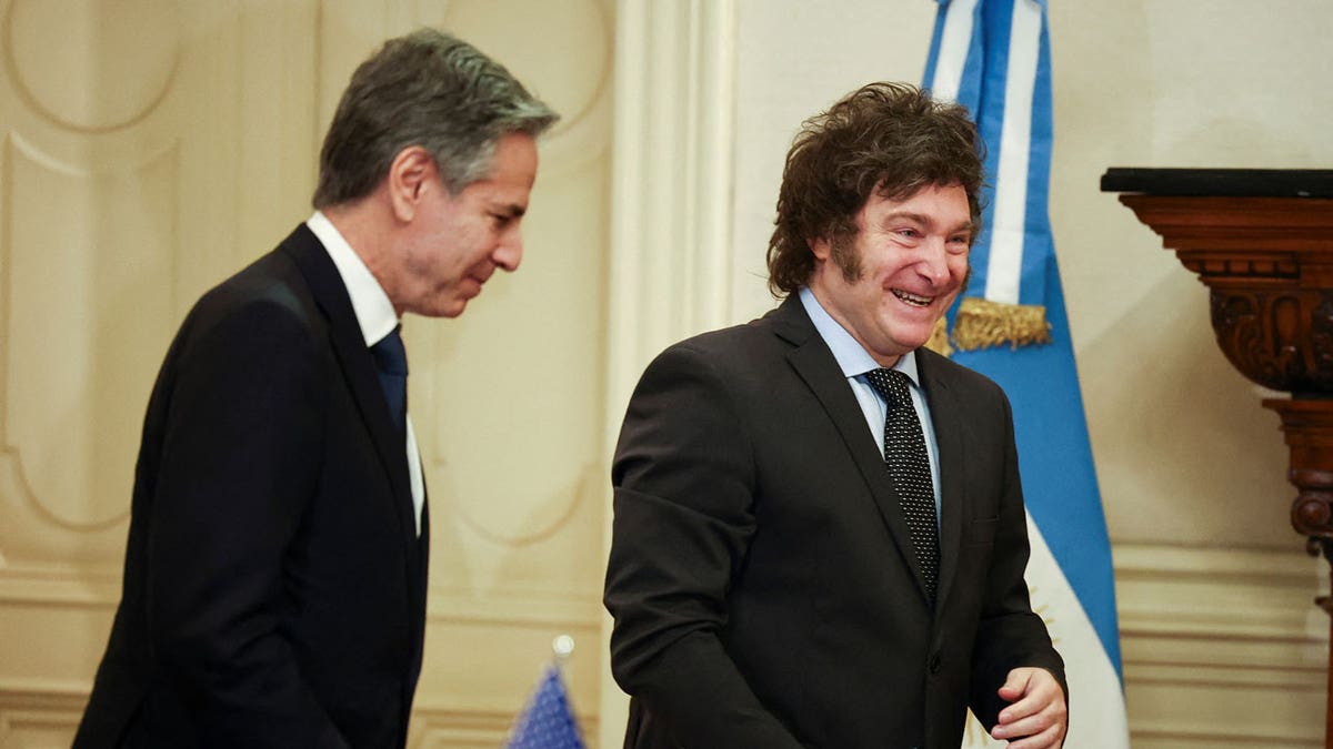Argentina's President Javier Milei meets with U.S. Secretary of State Antony Blinken 