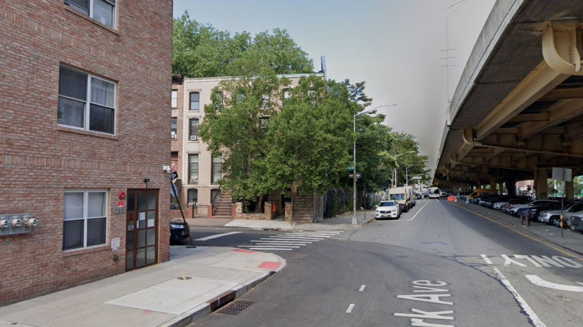 The corner of Park Avenue and Ryerson Street in Brooklyn where the incident took place