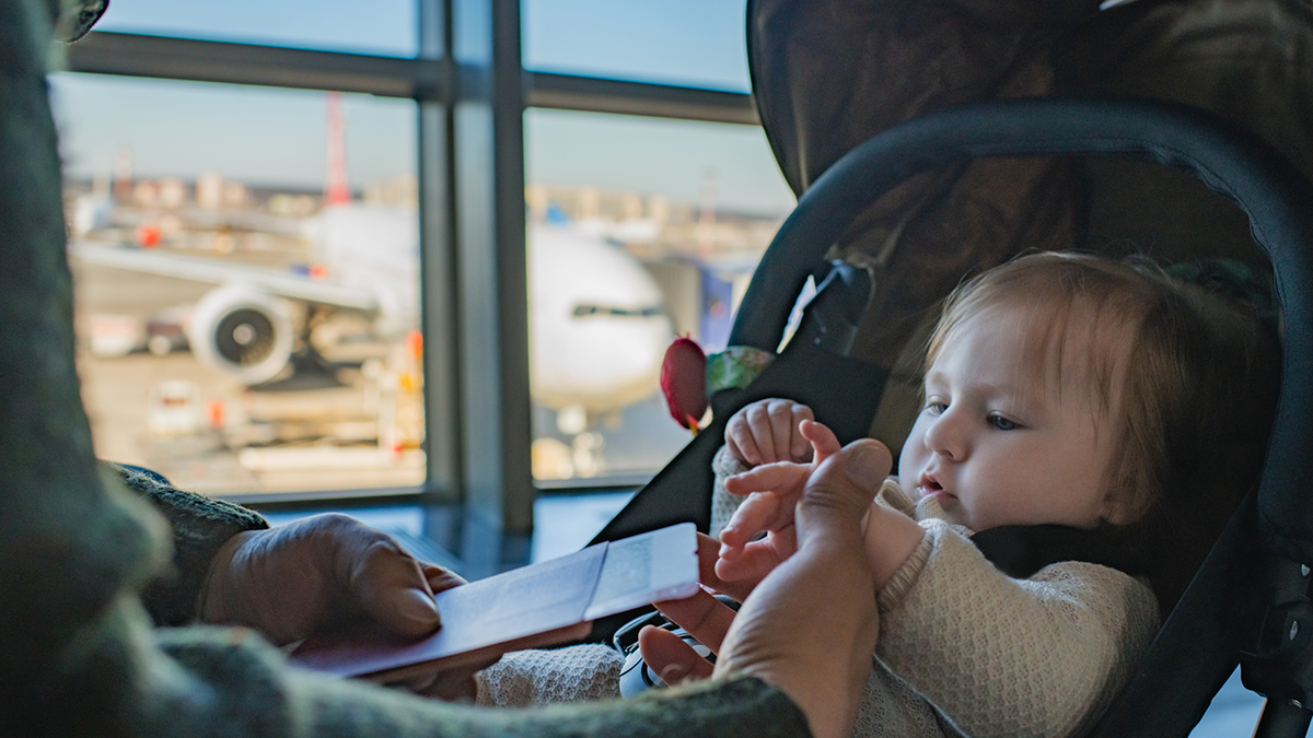 Car seats aren't just for road trips – they are an excellent option for plane travel.