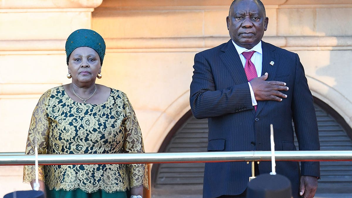 Nosiviwe Mapisa-Nqakula and Cyril Ramaphosa