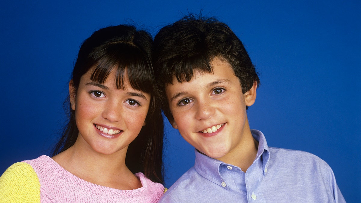 Danica McKellar and Fred Savage in a promo still for The Wonder Years