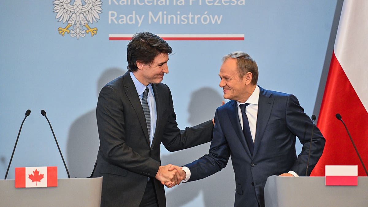 Donald Tusk and Justin Trudeau