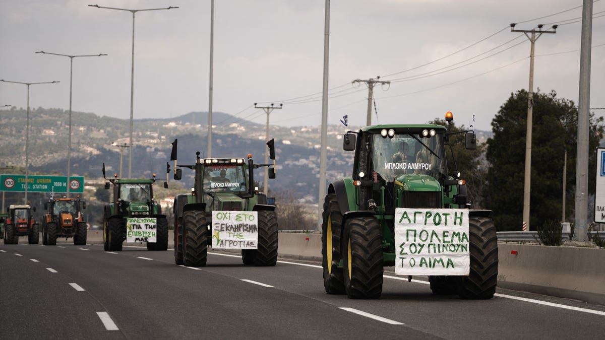 Greek farmer protest