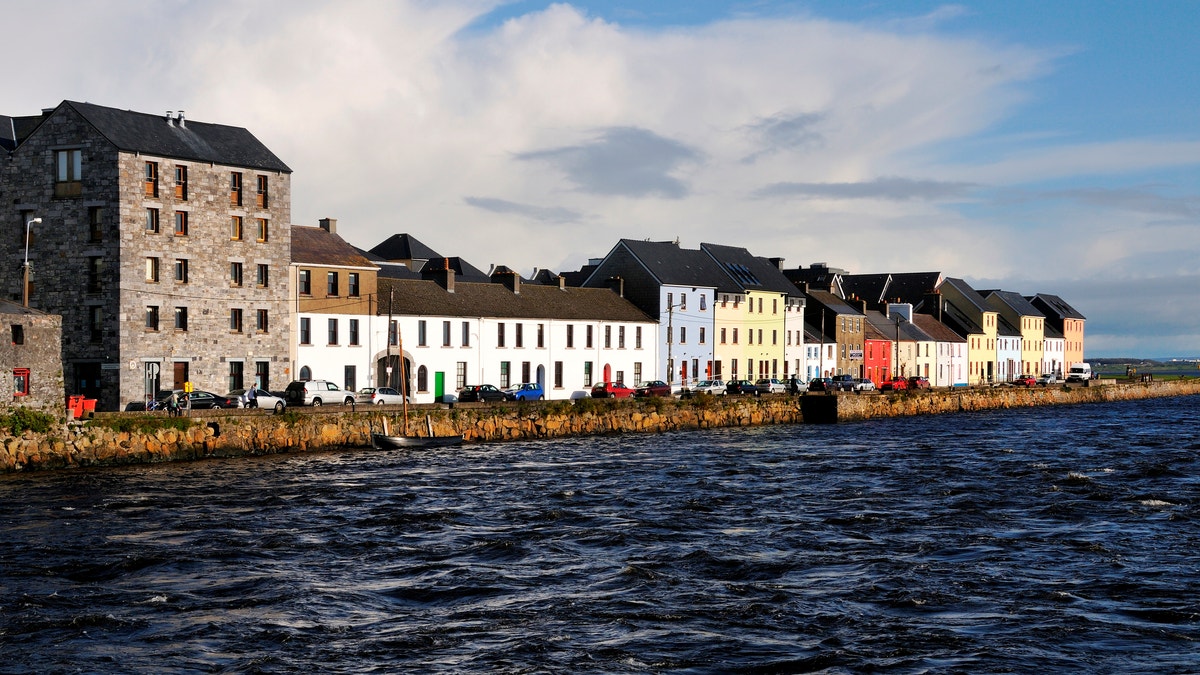 Houses along the West Coast of Ireland in Galway