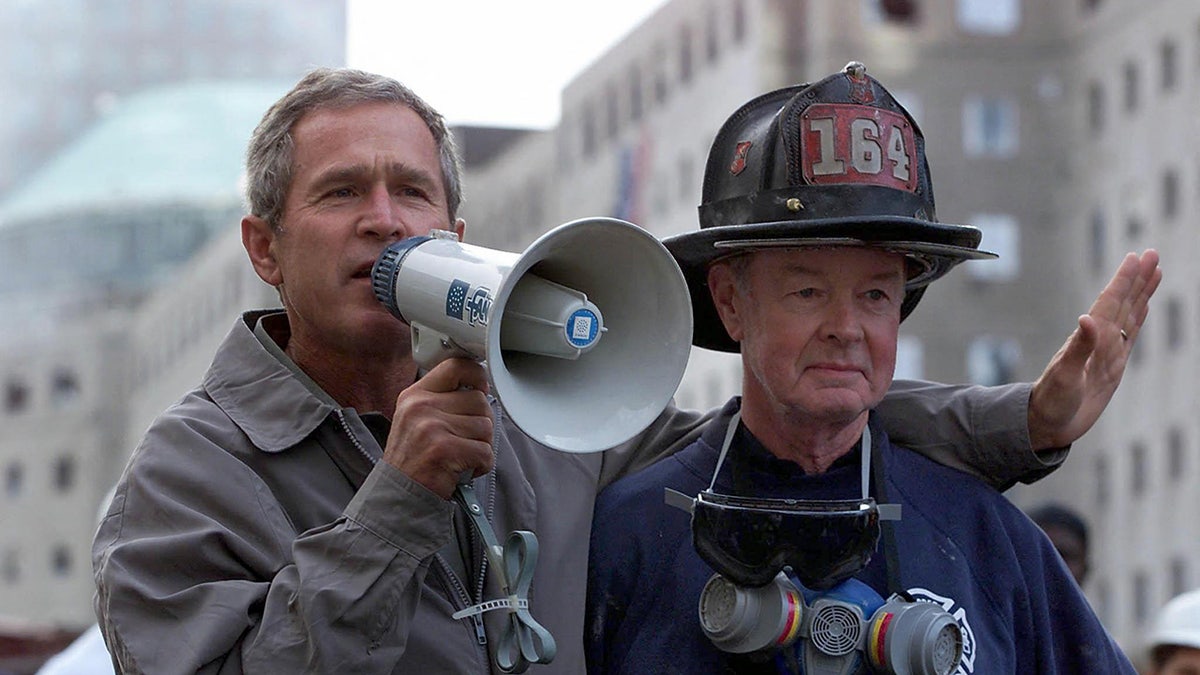 Bush and Beckwith at Ground Zero
