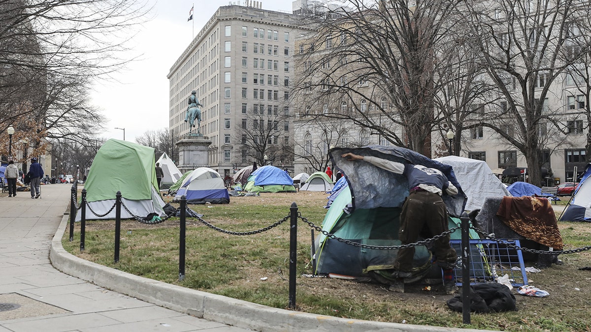 Several tents in Washington, D.C.