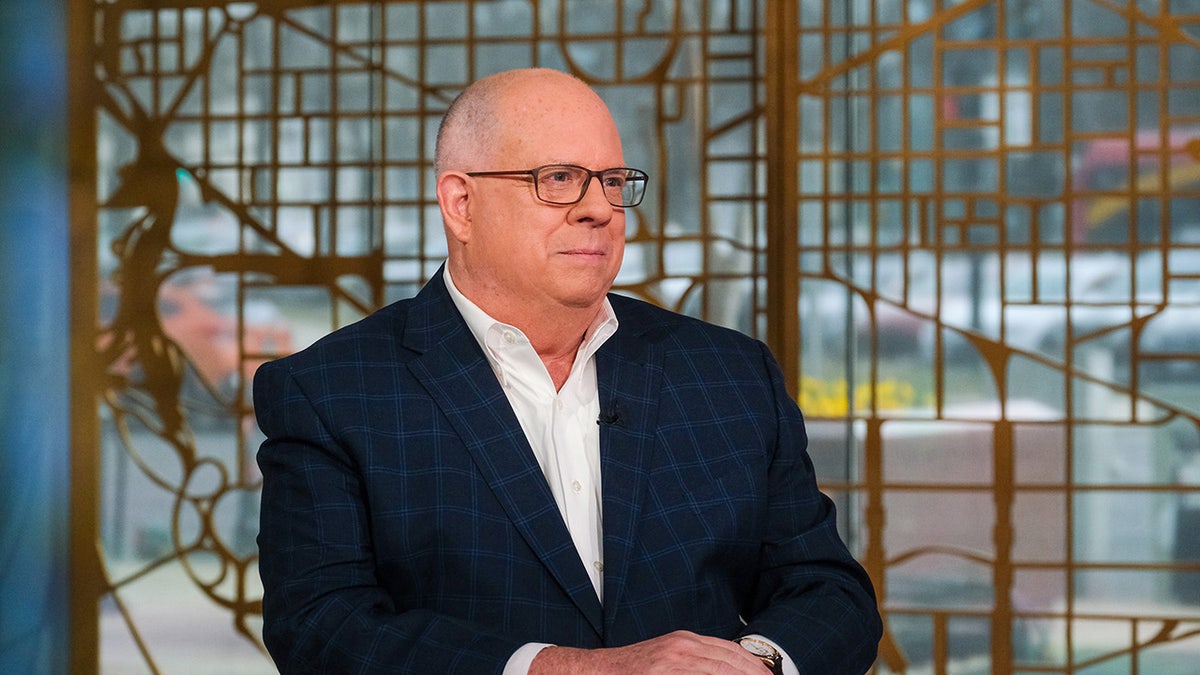 Larry Hogan at NBC studio desk