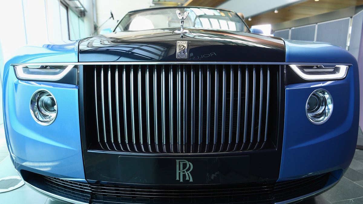 The front of the Rolls-Royce Boat Tail