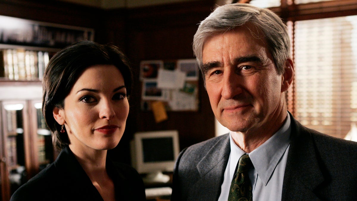 connie rubirosa and sam waterston in 2007 in law and order