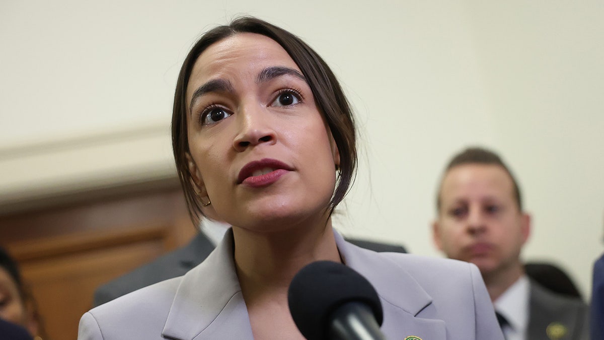 AOC speaks to media on Capitol Hill