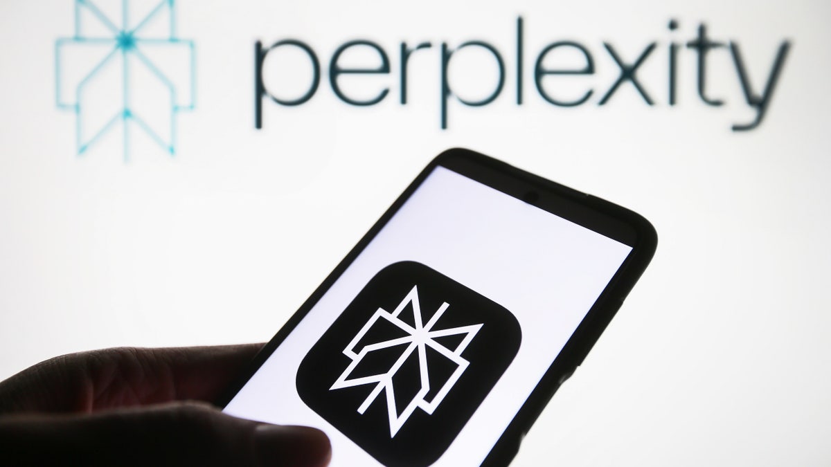 Perplexity logo on smart phone