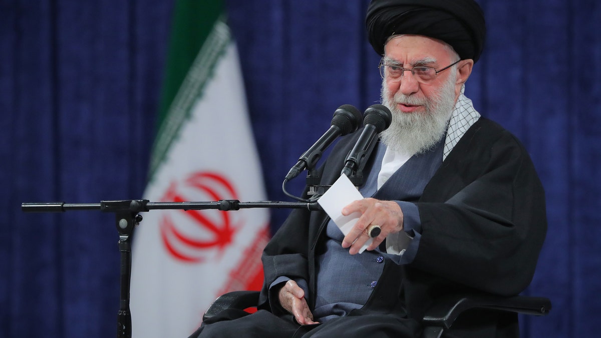 Iranian Leader Ali Khamenei attends a program in Tehran, Iran, on Feb. 5, 2024.