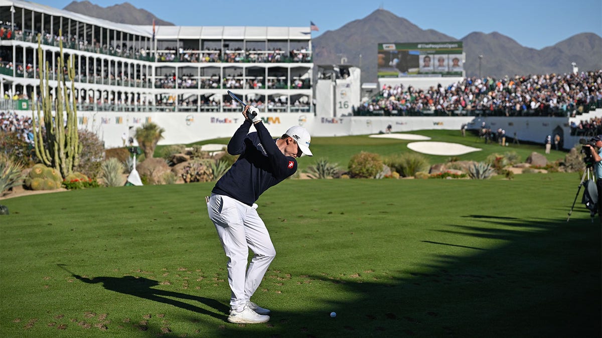 Matt Fitzpatrick tees off