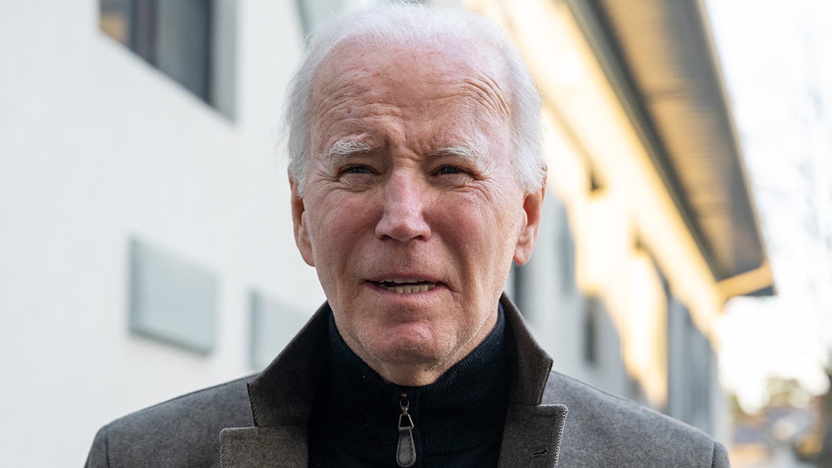 Biden speaks to reporters outside Delawar church