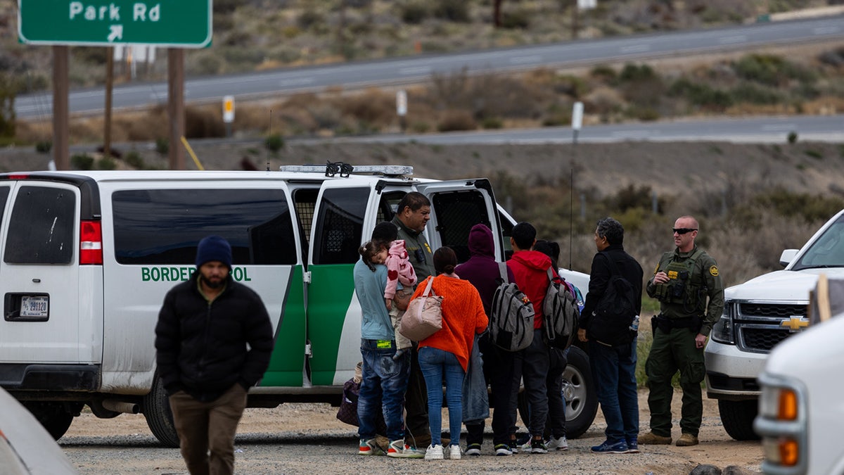 The Border Patrol processed the migrants in Jacumba