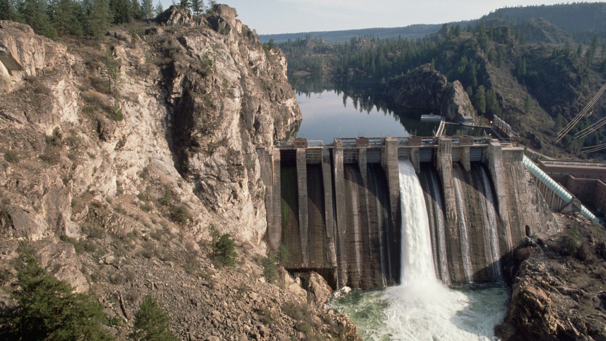 Washington Water Power's Nine Mile Hydroelectric Dam on the Spokane River.