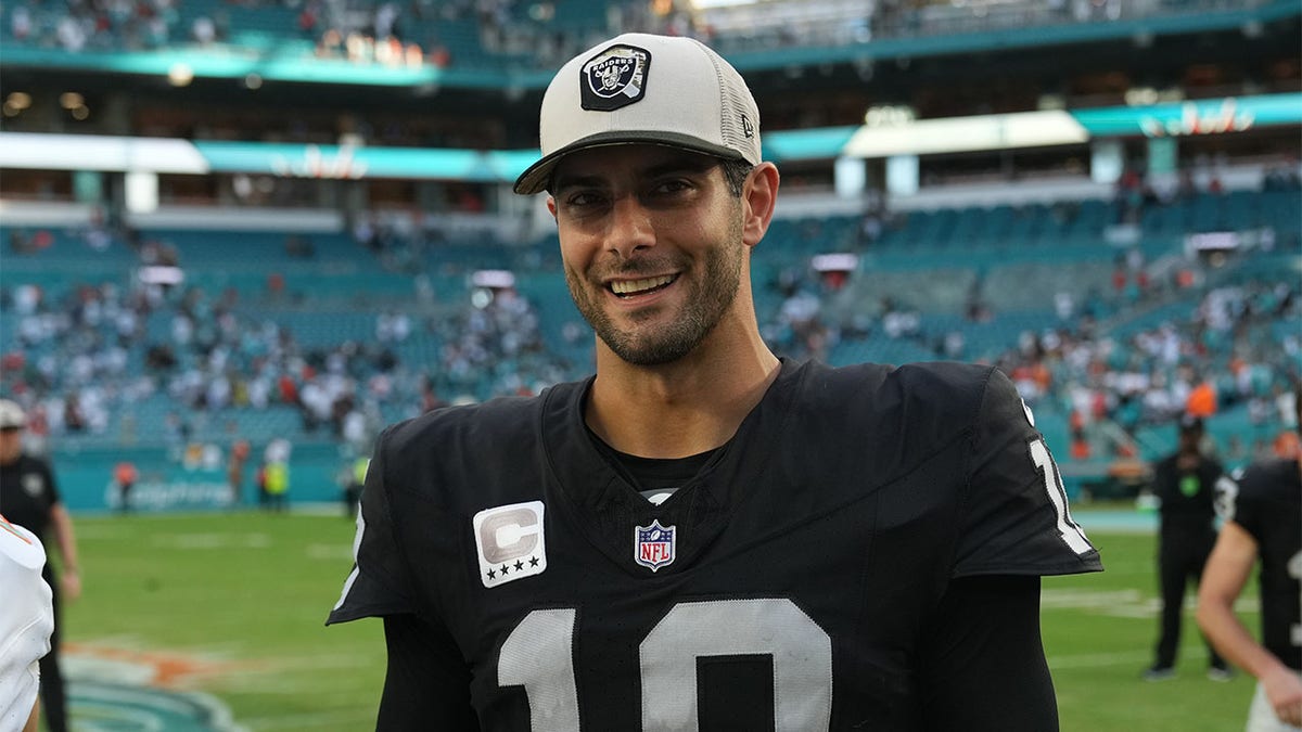 Jimmy Garoppolo smiles for a photo