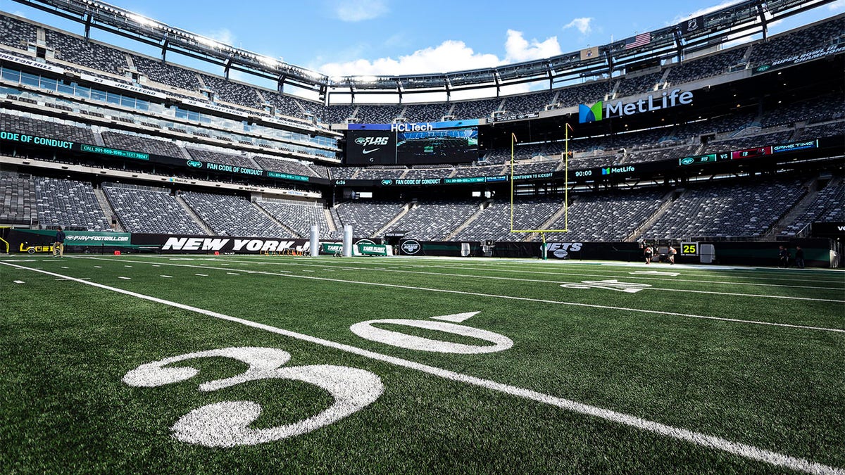 A view of the MetLife Stadium field