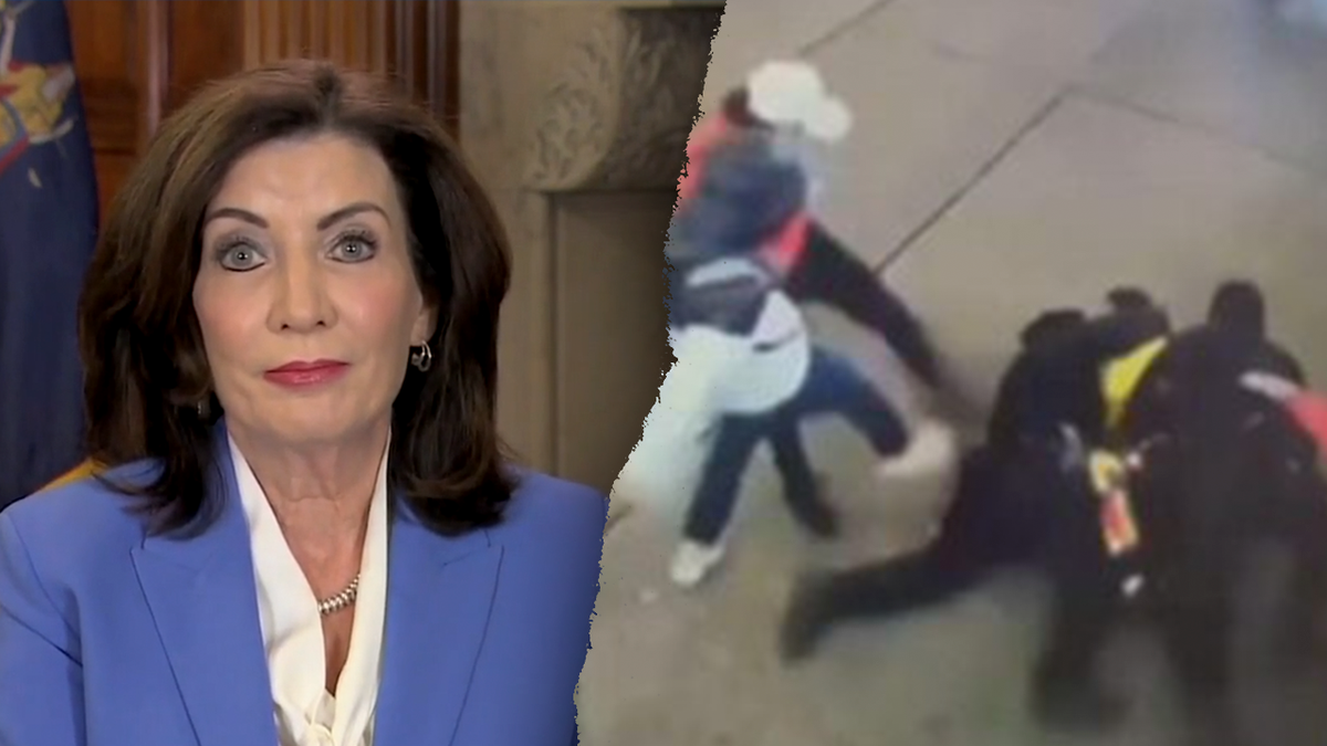 Hochul on migrant attack on NYPD
