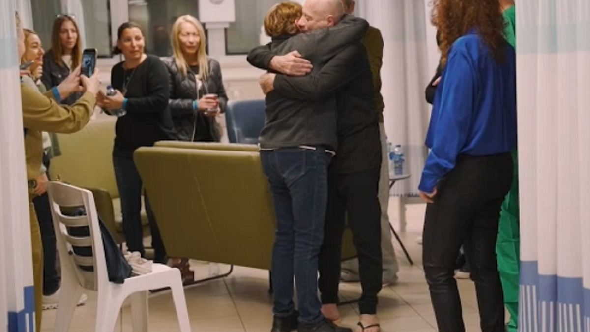 Freed Israeli hostages reunited with their families