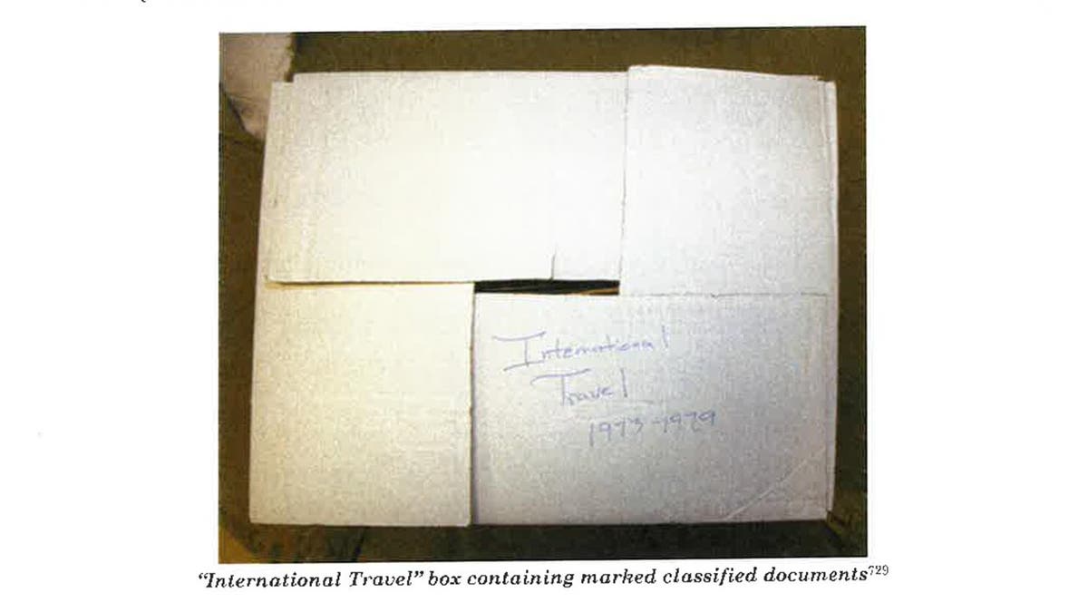 photo from Hur investigation of box with classified docs inside
