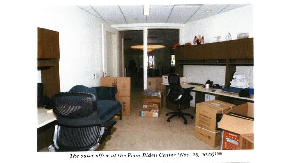 the outer office at the Penn Biden Center on November 28, 2022.