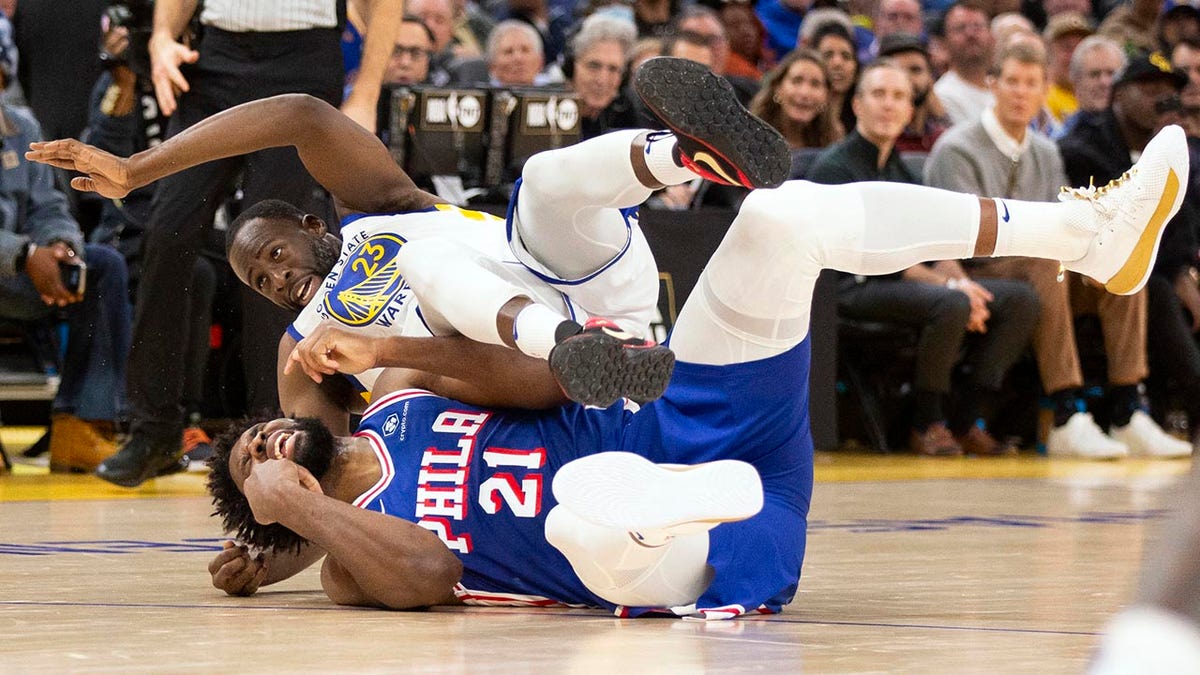 Joel Embiid falls