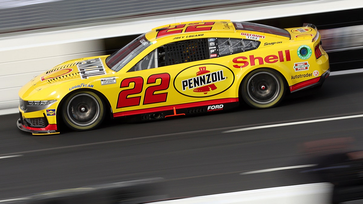 Joey Logano drives