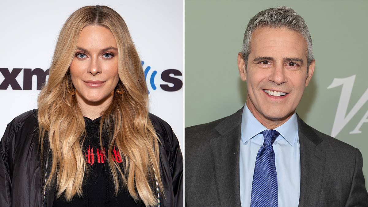 Split image of Leah McSweeney and Andy Cohen