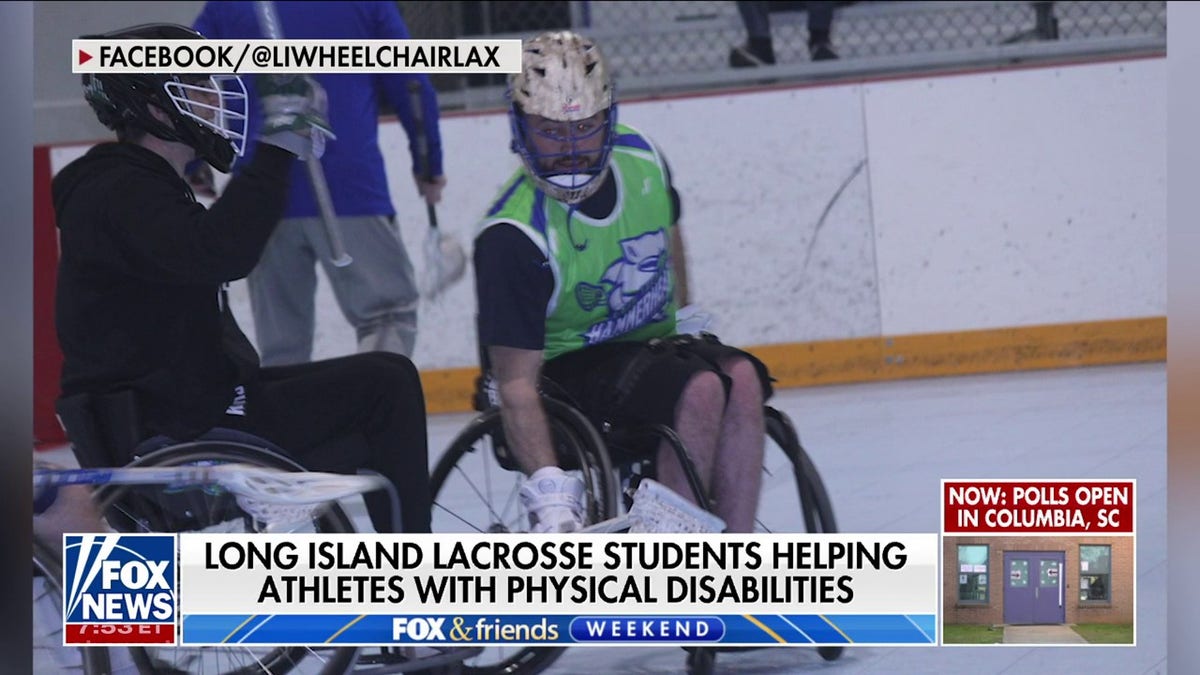 Wheelchair Lacrosse players 