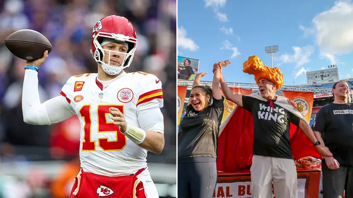 Mahomes and Wings split