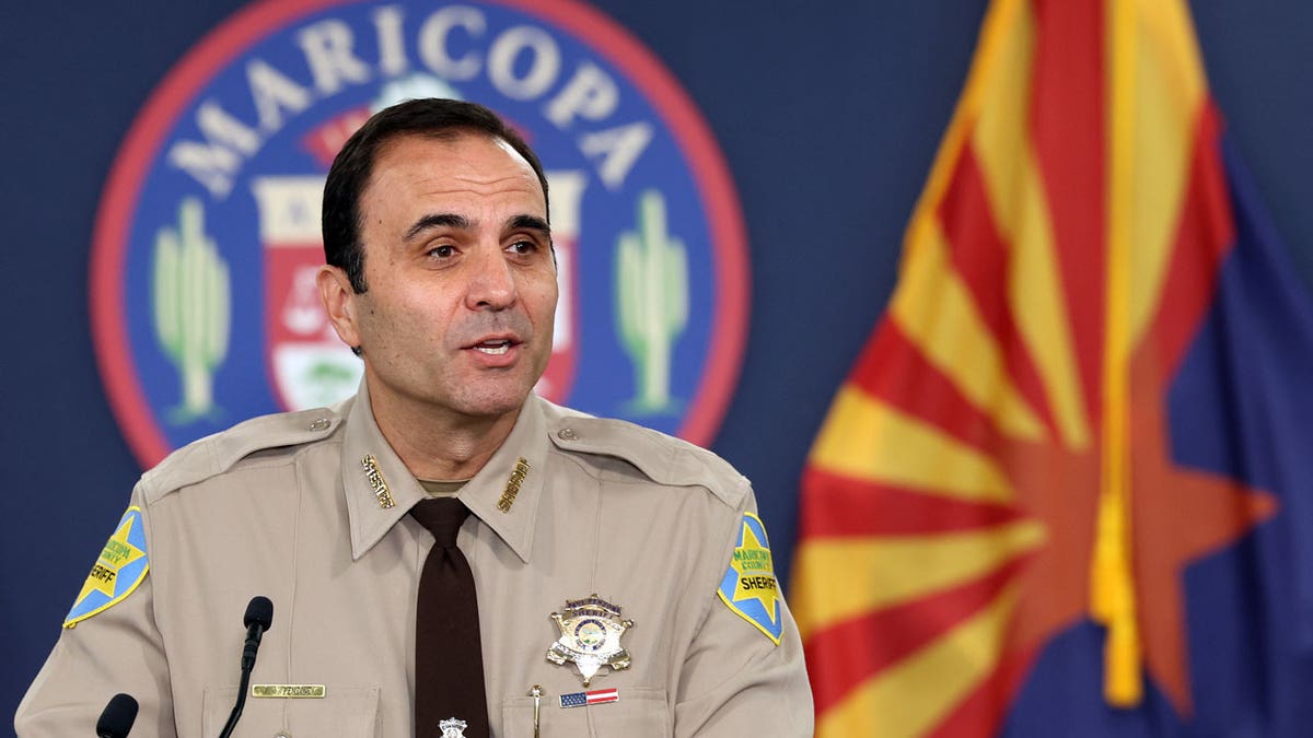 Former Maricopa County Sheriff Paul Penzone at a press conference
