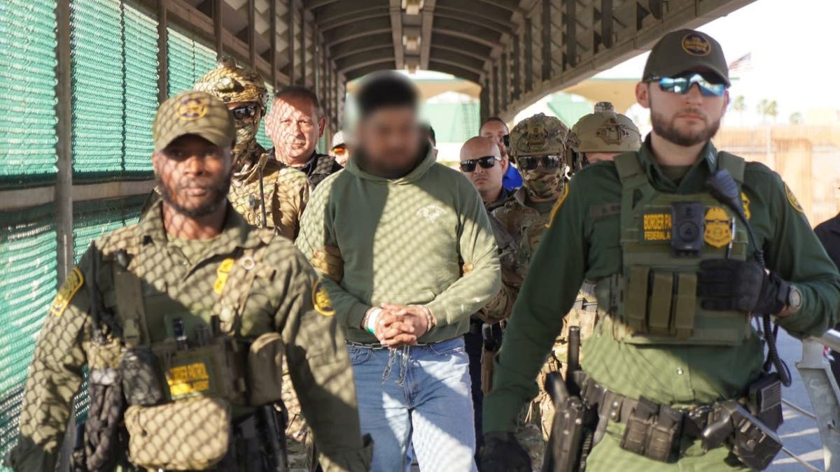 Customs and Border Protection (CPB) in Texas with a wanted fugitive