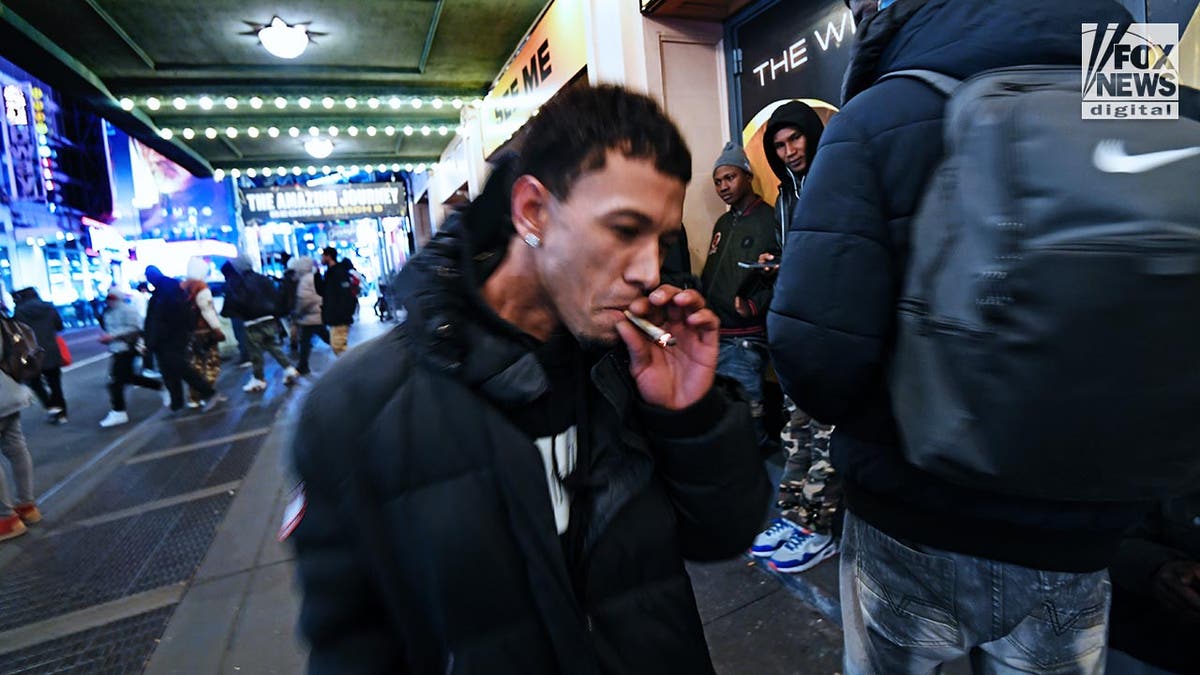 Migrants on the streets of New York City