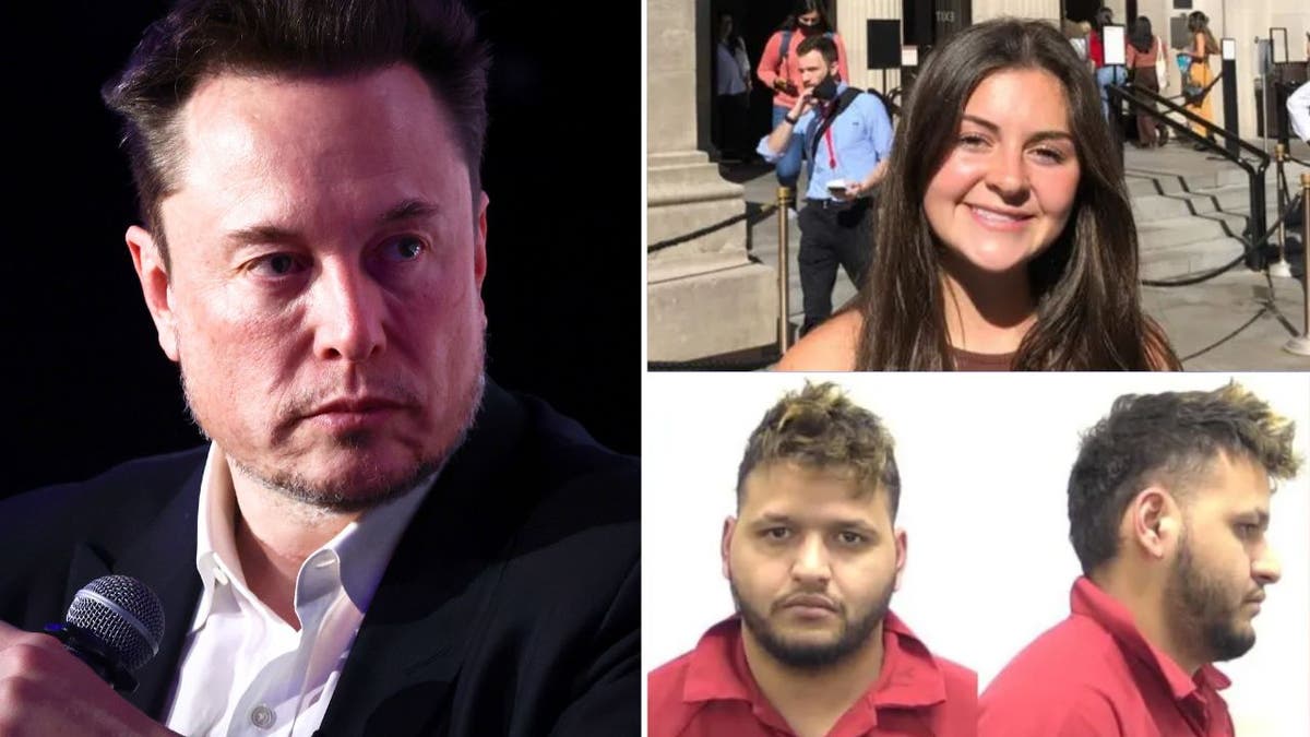 Elon Musk, Laken Riley and Jose Antonio Ibarra 