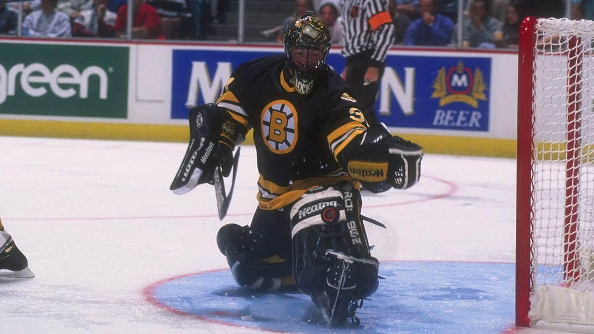 Blaine Lacher looks on during a game