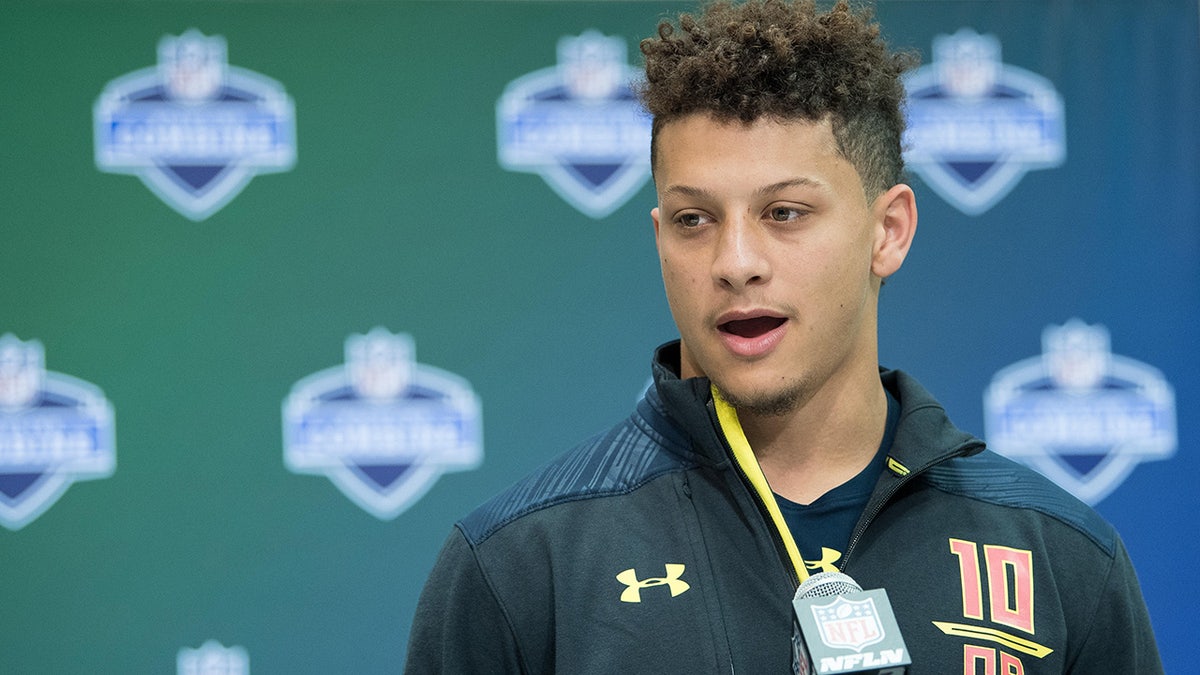 Patrick Mahomes at the Combine