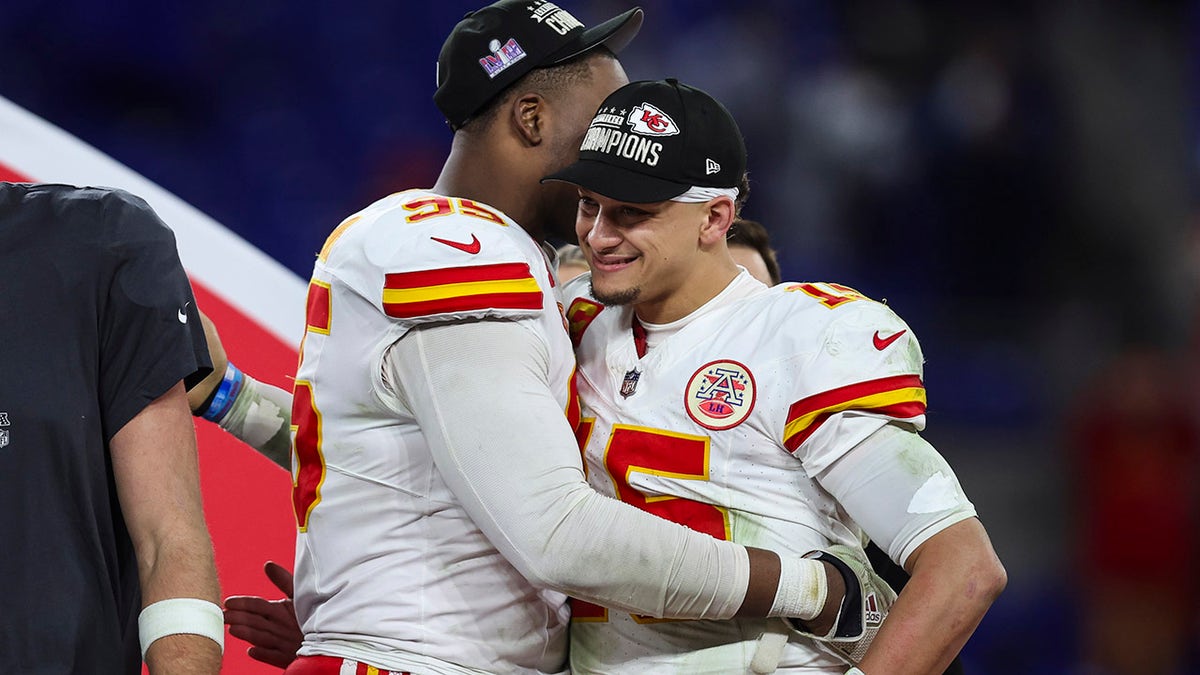 Patrick Mahomes and Chris Jones