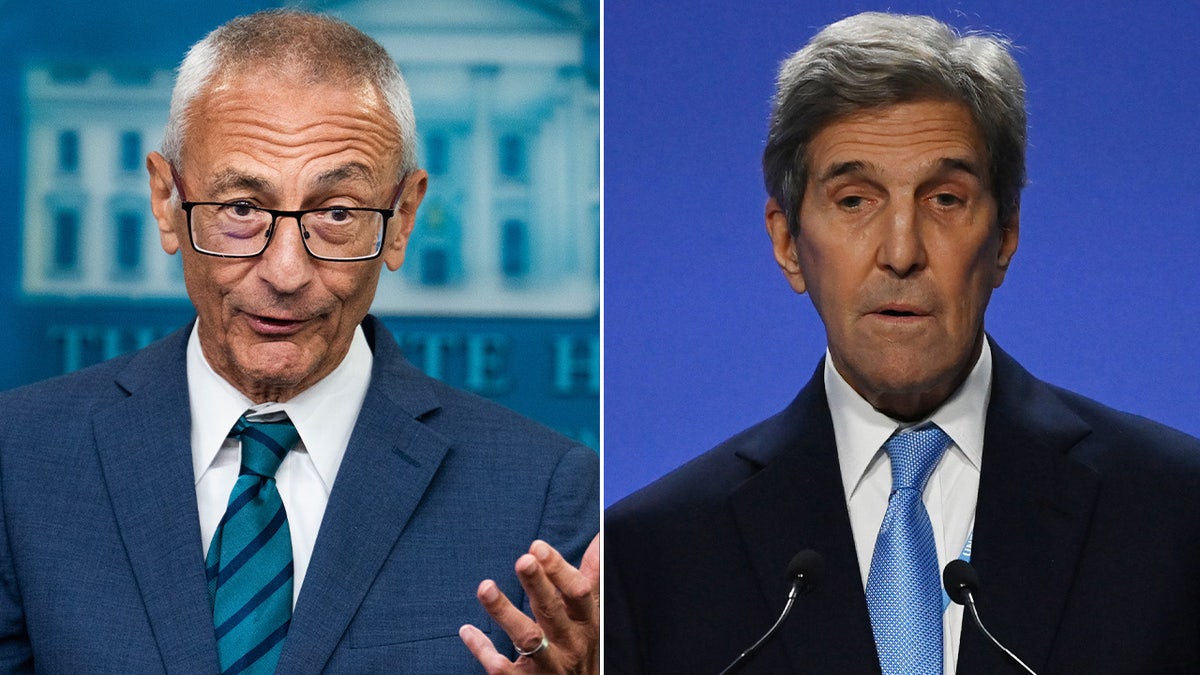 White House clean energy czar John Podesta, left, was appointed to 