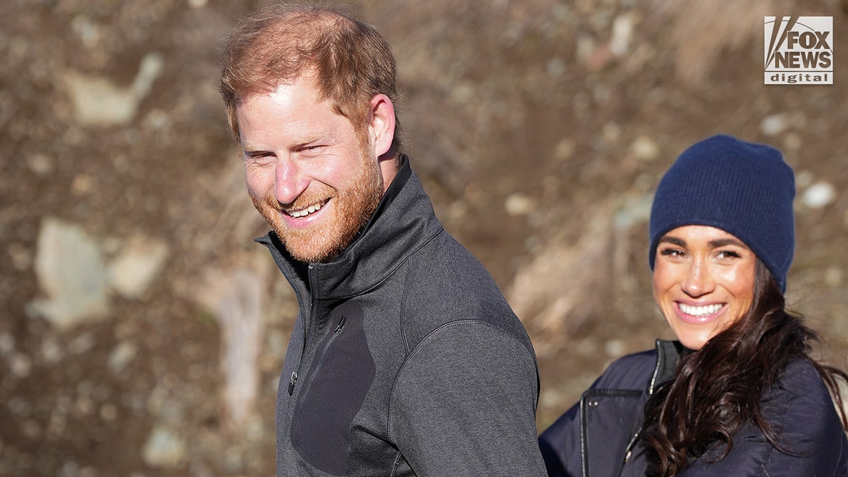 Prince Harry and Meghan Markle attend a training session for competitors in the Invictus Games