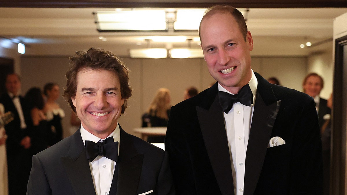 Prince William and Tom Cruise wear matching tuxedos