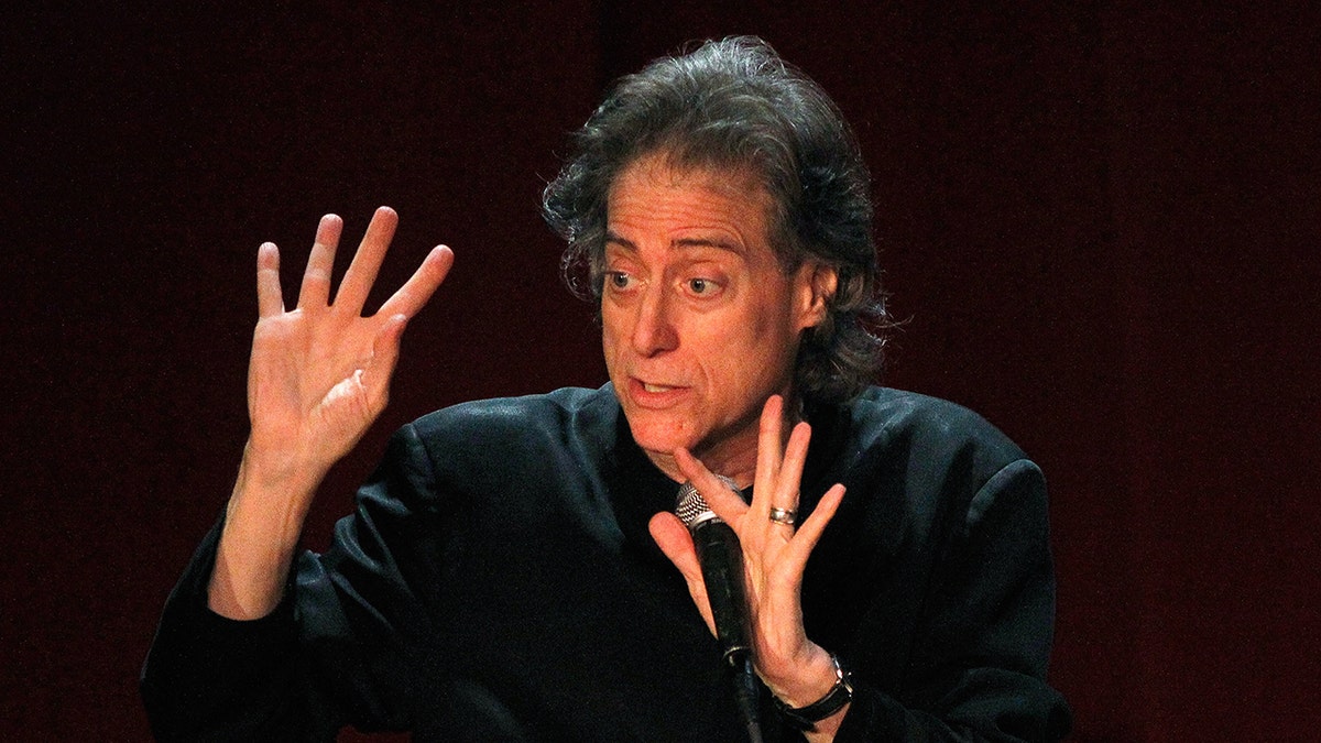 Richard Lewis performing stand up