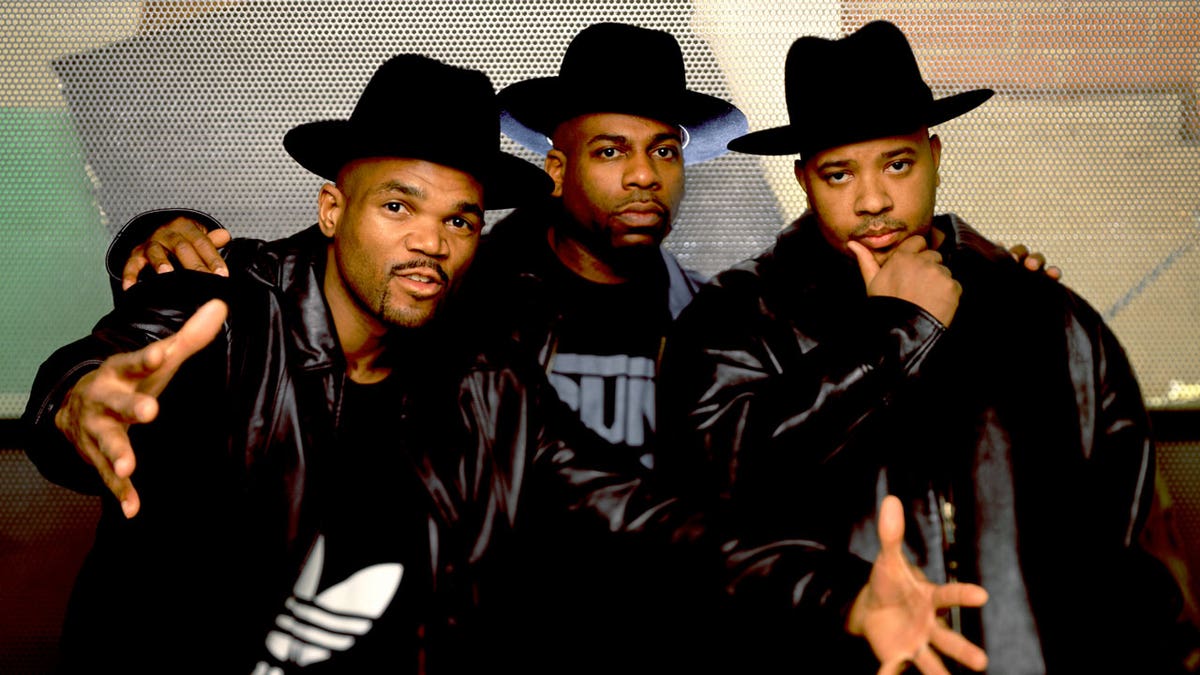 Run-D.M.C. poses for a picture in Los Angeles